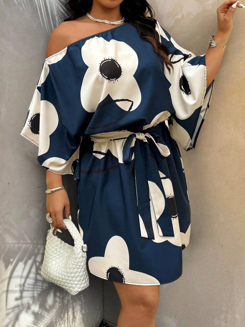 Multicolor Casual Women's Plus Size Dress
